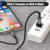 2 PACK USB C 3.1 Type C Female to USB 3.0 Type A Male Port Converter Adapter NEW - Image 3