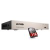 ZOSI 8 Channel H.265 5MP Lite DVR with Hard Drive 1TB for Security Camera System