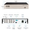ZOSI 8 Channel H.265 5MP Lite DVR with Hard Drive 1TB for Security Camera System - Image 9