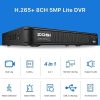ZOSI 8CH 2MP DVR Outdoor Home CCTV 1080p HD Security Camera System Night Vision - Image 3
