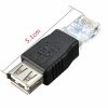 New RJ45 Male to USB AF A Female Adapter Socket LAN Network Ethernet Router Plug