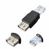 New RJ45 Male to USB AF A Female Adapter Socket LAN Network Ethernet Router Plug - Image 8