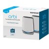 NETGEAR Orbi AX6000 Tri-band Mesh WiFi 6 System (RBK852) (2-pack) - White - Image 2